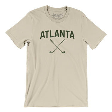 Atlanta Golf Men/Unisex T-Shirt-Soft Cream-Allegiant Goods Co. Vintage Sports Apparel