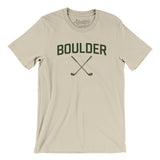 Boulder Golf Men/Unisex T-Shirt-Soft Cream-Allegiant Goods Co. Vintage Sports Apparel