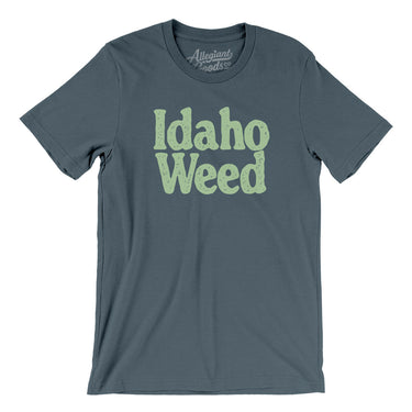 Idaho Weed Men/Unisex T-Shirt-Steel Blue-Allegiant Goods Co. Vintage Sports Apparel