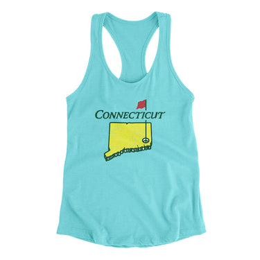 Connecticut Golf Women's Racerback Tank-Allegiant Goods Co. Vintage Sports Apparel