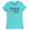 Syracuse Cycling Women's T-Shirt-Tahiti Blue-Allegiant Goods Co. Vintage Sports Apparel