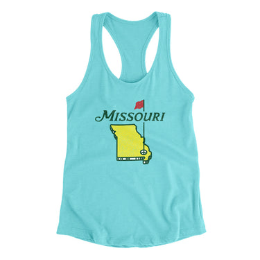 Missouri Golf Women's Racerback Tank-Allegiant Goods Co. Vintage Sports Apparel