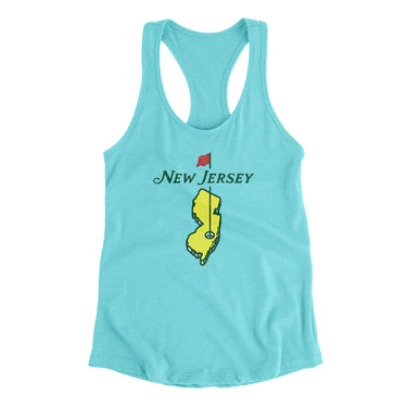 New Jersey Golf Women's Racerback Tank-Allegiant Goods Co. Vintage Sports Apparel