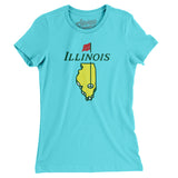 Illinois Golf Women's T-Shirt-Allegiant Goods Co. Vintage Sports Apparel