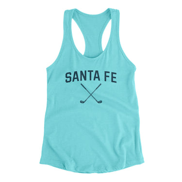 Santa Fe Golf Women's Racerback Tank-Tahiti Blue-Allegiant Goods Co. Vintage Sports Apparel