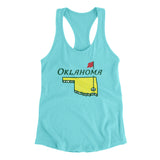 Oklahoma Golf Women's Racerback Tank-Allegiant Goods Co. Vintage Sports Apparel
