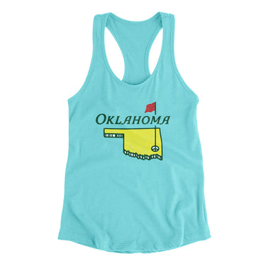 Oklahoma Golf Women's Racerback Tank-Allegiant Goods Co. Vintage Sports Apparel