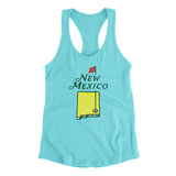 New Mexico Golf Women's Racerback Tank-Tahiti Blue-Allegiant Goods Co. Vintage Sports Apparel