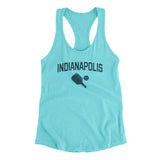 Indianapolis Pickleball Women's Racerback Tank-Tahiti Blue-Allegiant Goods Co. Vintage Sports Apparel