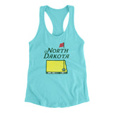 North Dakota Golf Women's Racerback Tank-Allegiant Goods Co. Vintage Sports Apparel