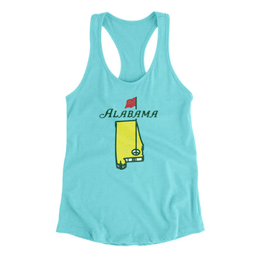 Alabama Golf Women's Racerback Tank-Tahiti Blue-Allegiant Goods Co. Vintage Sports Apparel