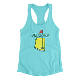 Arizona Golf Women's Racerback Tank-Tahiti Blue-Allegiant Goods Co. Vintage Sports Apparel
