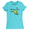 Maryland Golf Women's T-Shirt-Tahiti Blue-Allegiant Goods Co. Vintage Sports Apparel