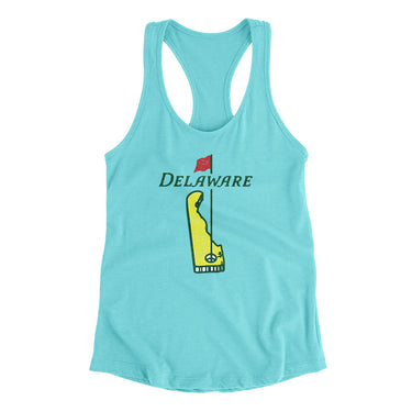 Delaware Golf Women's Racerback Tank-Allegiant Goods Co. Vintage Sports Apparel