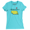 Nebraska Golf Women's T-Shirt-Tahiti Blue-Allegiant Goods Co. Vintage Sports Apparel