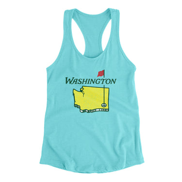 Washington Golf Women's Racerback Tank-Allegiant Goods Co. Vintage Sports Apparel