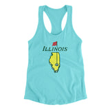 Illinois Golf Women's Racerback Tank-Allegiant Goods Co. Vintage Sports Apparel