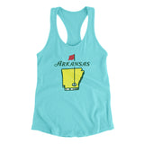 Arkansas Golf Women's Racerback Tank-Allegiant Goods Co. Vintage Sports Apparel
