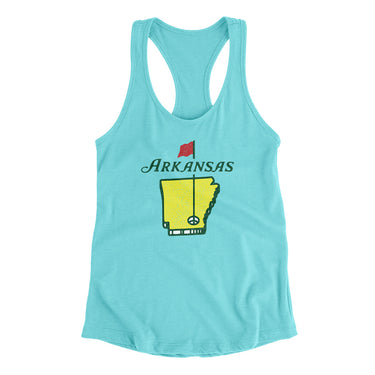 Arkansas Golf Women's Racerback Tank-Allegiant Goods Co. Vintage Sports Apparel