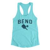 Bend Pickleball Women's Racerback Tank-Tahiti Blue-Allegiant Goods Co. Vintage Sports Apparel