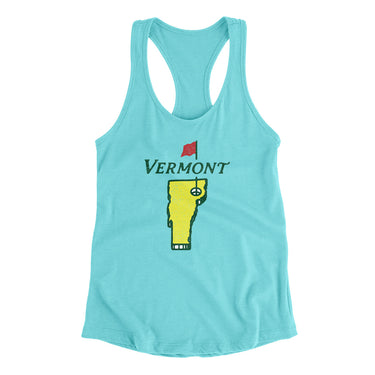 Vermont Golf Women's Racerback Tank-Allegiant Goods Co. Vintage Sports Apparel