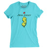 New Jersey Golf Women's T-Shirt-Tahiti Blue-Allegiant Goods Co. Vintage Sports Apparel