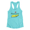 Tennessee Golf Women's Racerback Tank-Tahiti Blue-Allegiant Goods Co. Vintage Sports Apparel