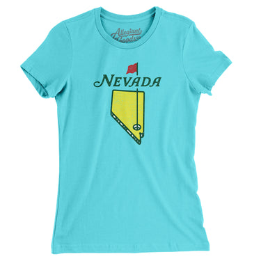 Nevada Golf Women's T-Shirt-Tahiti Blue-Allegiant Goods Co. Vintage Sports Apparel