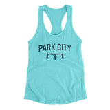 Park City Cycling Women's Racerback Tank-Tahiti Blue-Allegiant Goods Co. Vintage Sports Apparel