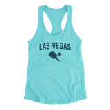Las Vegas Pickleball Women's Racerback Tank-Tahiti Blue-Allegiant Goods Co. Vintage Sports Apparel