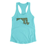 Maryland Golf Course Women's Racerback Tank-Tahiti Blue-Allegiant Goods Co. Vintage Sports Apparel