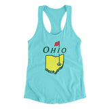 Ohio Golf Women's Racerback Tank-Tahiti Blue-Allegiant Goods Co. Vintage Sports Apparel