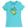 South Carolina Golf Women's T-Shirt-Tahiti Blue-Allegiant Goods Co. Vintage Sports Apparel