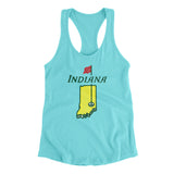Indiana Golf Women's Racerback Tank-Tahiti Blue-Allegiant Goods Co. Vintage Sports Apparel