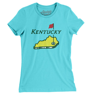 Kentucky Golf Women's T-Shirt-Tahiti Blue-Allegiant Goods Co. Vintage Sports Apparel
