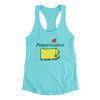 Pennsylvania Golf Women's Racerback Tank-Tahiti Blue-Allegiant Goods Co. Vintage Sports Apparel