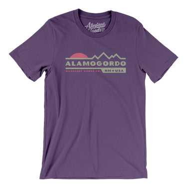 Alamogordo Mountain Sunset Men/Unisex T-Shirt-Team Purple-Allegiant Goods Co. Vintage Sports Apparel