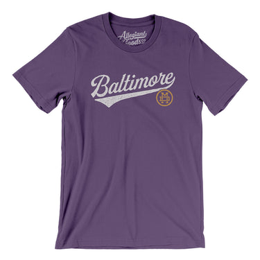 Baltimore Vintage Script Men/Unisex T-Shirt-Allegiant Goods Co. Vintage Sports Apparel