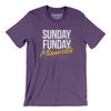 Sunday Funday Minnesota Men/Unisex T-Shirt-Team Purple-Allegiant Goods Co. Vintage Sports Apparel