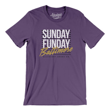Sunday Funday Baltimore Men/Unisex T-Shirt-Allegiant Goods Co. Vintage Sports Apparel