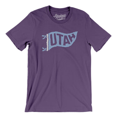 Utah Pennant Men/Unisex T-Shirt-Allegiant Goods Co. Vintage Sports Apparel