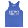 Detroit Grit Men/Unisex Tank Top-True Royal TriBlend-Allegiant Goods Co. Vintage Sports Apparel