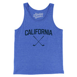 California Golf Men/Unisex Tank Top-True Royal TriBlend-Allegiant Goods Co. Vintage Sports Apparel