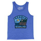 Acadia National Park Badge Men/Unisex Tank Top-True Royal TriBlend-Allegiant Goods Co. Vintage Sports Apparel