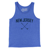New Jersey Golf Men/Unisex Tank Top-True Royal TriBlend-Allegiant Goods Co. Vintage Sports Apparel