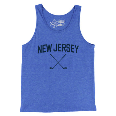New Jersey Golf Men/Unisex Tank Top-True Royal TriBlend-Allegiant Goods Co. Vintage Sports Apparel