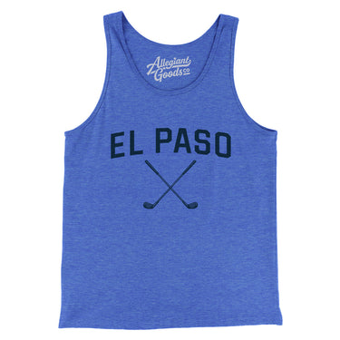 El Paso Golf Men/Unisex Tank Top-True Royal TriBlend-Allegiant Goods Co. Vintage Sports Apparel