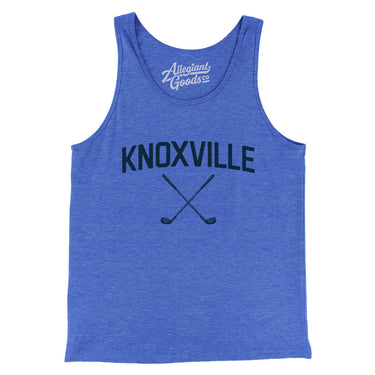 Knoxville Golf Men/Unisex Tank Top-True Royal TriBlend-Allegiant Goods Co. Vintage Sports Apparel