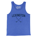 Lexington Golf Men/Unisex Tank Top-True Royal TriBlend-Allegiant Goods Co. Vintage Sports Apparel