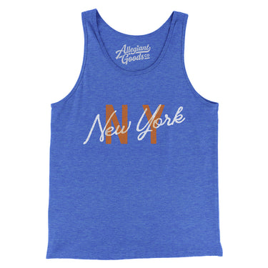 New York Ny Overprinted Men/Unisex Tank Top-Allegiant Goods Co. Vintage Sports Apparel